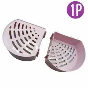 ( )무타공 욕실수납선반 코너 욕실정리선반 흡착식 수납 샤워 용품