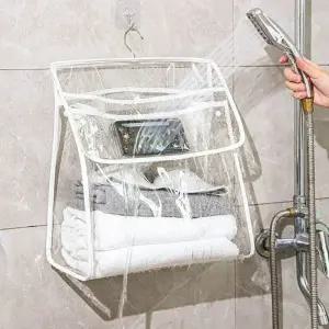 벽걸이형 투평 휴대폰 옷 수건 보관 방수 수납 백 욕실 인테리어 용품