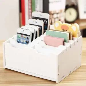 (옵션 12칸)데스크 수납함 12칸 핸드폰수납함 휴대폰함