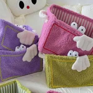 패브릭 바구니 대 수납트레이 옷장수납함