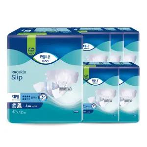 테온셀 테나 플러스 대형 12매 6팩 성인용 기저귀 장시간 안심패드