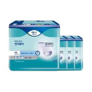 테온셀 테나 언더웨어 플러스 대형 14매 4팩 팬티형 성인용기저귀