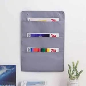 벽걸이 수납포켓 3단 정리수납함 부착식선반