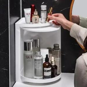 ( )360도 책상 회전 수납함 코너 다용도 회전 수납함 정리함 욕실
