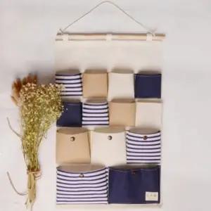 ( )다용도 벽걸이 수납 포켓 리빙 벽걸이 수납함 면수납 옷장