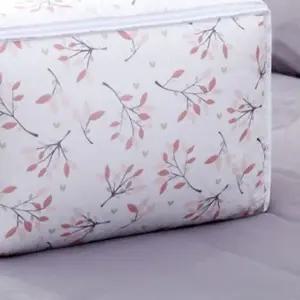 ( )이불정리함 꽃 소형 옷정리수납함 이불수납정리함 겨울옷보관 이불파우치 수납정리함