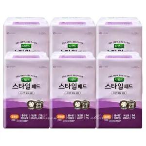테온셀 디펜드 스타일 패드 여성용 중용량 24매 x6팩 /요실금패드 기저귀