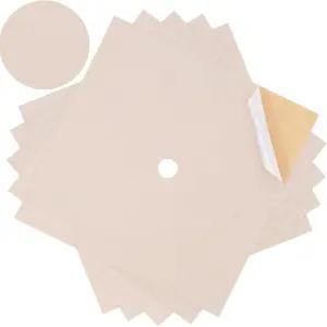 게르소니엘 5매 접착 졸업 캡 벨벳 토퍼 장식 10x10인치 자체 패브릭 카드스톡 커버 모자 공예 DIY