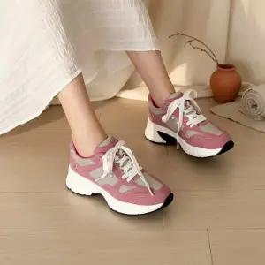 여성 플랫폼 뉴트로 캐쥬얼 일상용 무드 청키 스니커즈