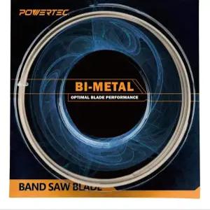 POWERTEC 60인치 바이메탈 밴드톱 블레이드 1/2인치 x 14 TPI 비철금속 절단 1PK(13220)
