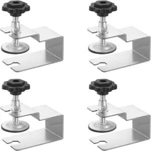 하핑턴 4개 스테인리스 스틸 C 클램프 2.24인치 활 모양의 범용 미니 타이거 조절식 캐비닛 설치 클립