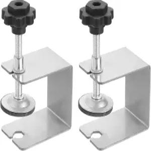 하핑턴 2개 스테인리스 스틸 C 클램프 1.9인치 활 모양의 범용 미니 타이거 조절식 캐비닛 설치 클립