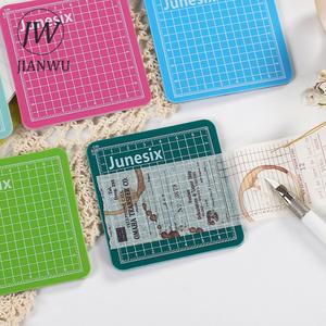 JIANWU 8CM 귀여운 미니 모델 에이 DIY 티브 버전 레일 커팅 조각 도구 종이 패드 다목적 크리