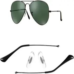 레이밴 비행사 3025 선글라스 템플 암 팁해당되는 코 경우 패드 호환교체블랙