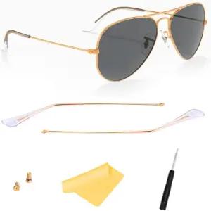 RayBan 3025 항공사 선글라스 템플의 적합교체해당되는 팔 팔클리어 코 템플 팁황금 패드 경우