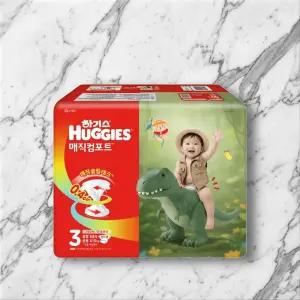 하기스 매직컴포트 공용 밴드형 3단계 68매 2팩