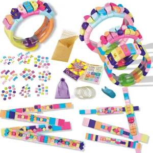 6-12세 소녀를 위한 볼비셉 우정 팔찌 만들기 키트 - 308PCS DIY 예술 및 공예 보석 세트 고무 밴드 매력