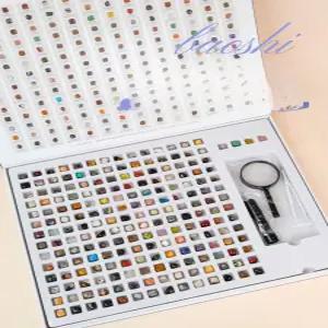 크리스탈 광석 표본 광물 상자 지질 수정 세트 암석 천연 관찰 원석 수집