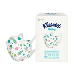 크리넥스 베이비 새부리형 입체마스크 우주 25개