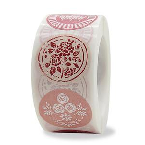 100 500PCS 레이블 감사 선물 편지지 인감 장식을위한 스티커 수제 스크랩북 라벨