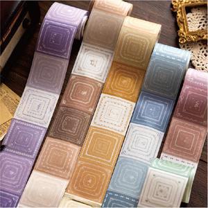 빈티지 속이 원형 테두리 메모는 스티커 찢어진 80 테이프 DIY 장식