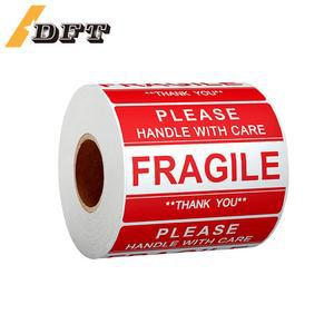 100PCS 깨지기 쉬운 스티커 상품은 주의해서 DIY 75X50MM 76X25M 경고 용품 라벨 90X50MM 하십시오 130X70MM