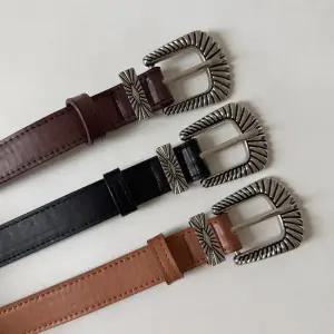 웨스턴 여성벨트 PU가죽 원피스 허리띠 얇은 슬림벨트