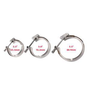 [호환품]304 스테인리스 스틸 2.5 3 인치 63 76 89mm 퀵 릴리즈 V 밴드 클램프 (플랜지 터보 배기 파이프