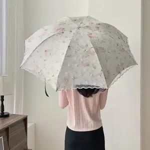 레이스 양산 UV 자외선차단 암막 가벼운 경량 자수 플라워 양우산 우양산