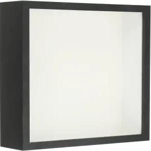 파티킬 9x9 섀도우 박스 프레임 나무 건조 꽃 진열대 플로팅 포토 티켓 공예 및 사진용 아크릴 액자 블랙