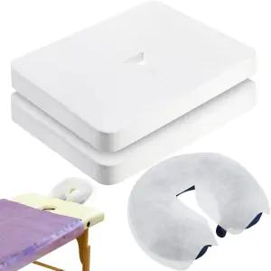 Oudain 800개 일회용 얼굴 거치대 커버 16 x 12인치용 마사지 테이블 의자용 논스틱 헤드레스트