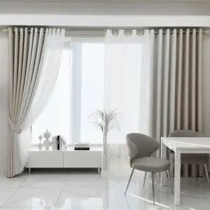 [지나송]노아 암막커튼+코디커튼+커튼봉 (슈퍼특대형)