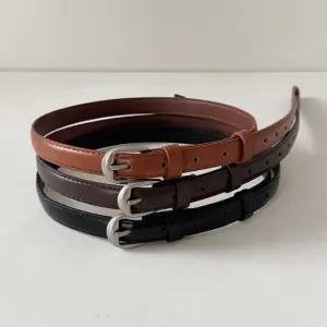 베이직 여성벨트 PU가죽 원피스 허리띠 얇은 슬림벨트