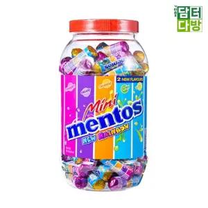멘토스 미니멘토스 뉴레인보우 1kg/간식/과일맛/사탕/업소용/캔디/대용량/화이트데이/선물/디저트/과일/카