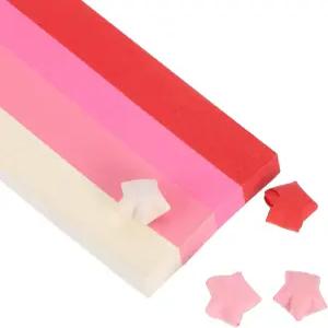 파티킬 종이접기 1080매 그라디언트 레드 9.4 x 0.5인치 직사각형 매끄러운 마감 공예에 이상적입니다