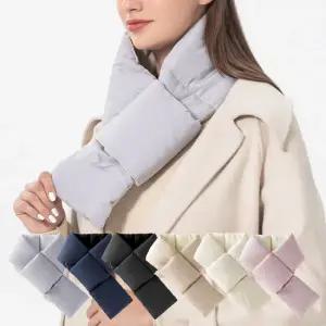 [기모안감] 포켓 패딩 목도리 쁘띠 짧은 숏 미니 남성 여성 커플 겨울 머플러