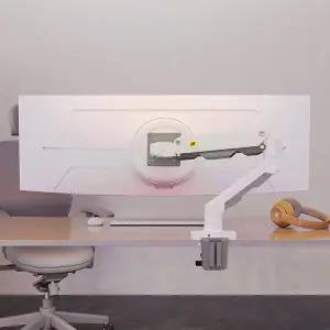 [노스바유]NB G50 초고중량 대형 싱글 모니터암 거치대 화이트