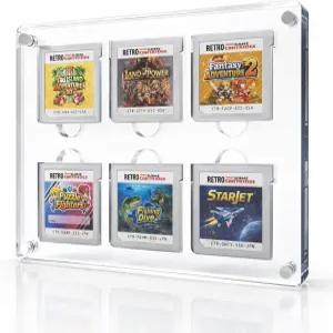 닌텐도 DS 및 3DS와 호환되는 게임 케이스 마그네틱 아크릴 홀더 카드 카트리지용 투명 디스플레이