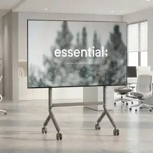 [노스바유]대형 고중량 이동식 TV 거치대 전자칠판 스탠드 P100