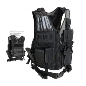 보안 QH82NT09 경비 방범 방호 경호형 특수조끼 SF-006 블랙