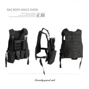 특수 YE20XN46 경호 방범 보안 조끼 순찰 작업복 단체복 블랙