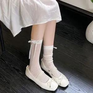 3개 얇은 발레코어 리본 끈 중목양말 LM0473 pack 스타킹 남성