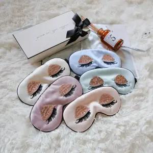 수면 안대 속눈썹 실크 그늘 마스크 성인용 스트랩 섀도 릴렉스 여행용