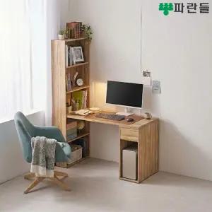 파란들가구 23T상판 E0 LPM 1200 5단600책장 1단서랍 h형책상세트