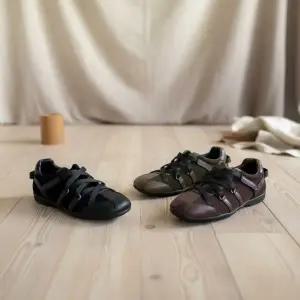 [다잇템] 여성용 스트랩 크로스 클래식 계절용 플랫슈즈