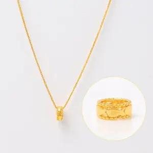 여자 순금 목걸이 물고기 [바렐 피쉬]