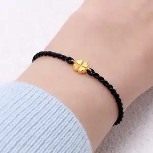 여자 순금 매듭 팔찌 [로레뜨 클로버] 끈팔찌