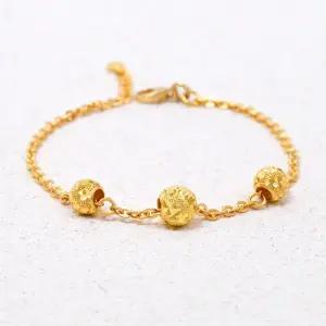 여자 순금 팔찌 디자인 7.5g [트리플 컷팅금볼]