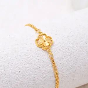 여자 순금 팔찌 디자인 7.5g [루미 클로버]