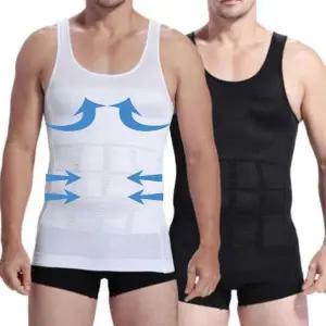 [다잇템]남자 보정 메리야스 똥배 뱃살 런닝 민소매_P338604443